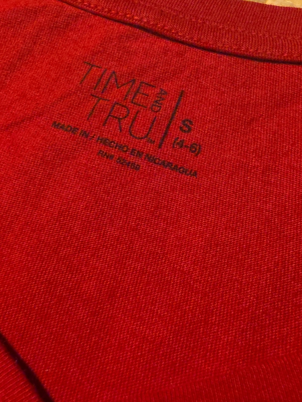 Time and Tru Patchwork Jeans-NWOT Bundled With New Red Tee - Picture 3 of 10